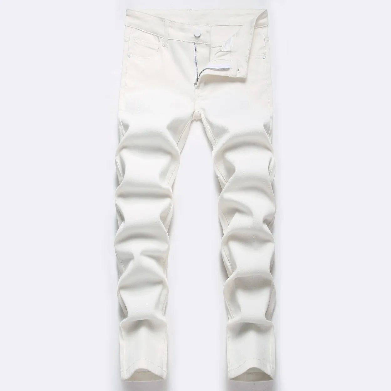 Boys' Light Blue Retro Straight - leg Ripped Jeans Children Washed Distressed Stretch Denim Trousers Big Kids Casual Pants 5 - 16y - PratSN