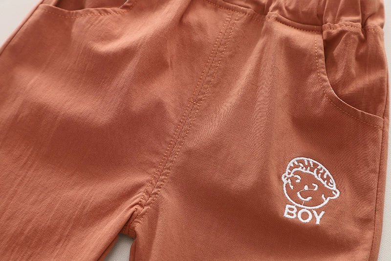 Boys' Shirt Vest Three - Piece Summer Dress - PratSN
