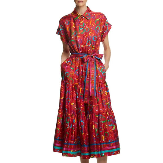 Bright Colours Summer New Colourful Matching Women's Dresses Comfortable To Wear Exquisite Workmanship Retro Versatile - PratSN