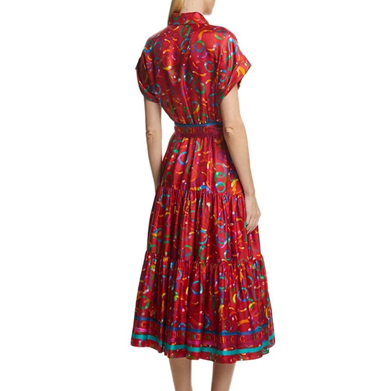 Bright Colours Summer New Colourful Matching Women's Dresses Comfortable To Wear Exquisite Workmanship Retro Versatile - PratSN