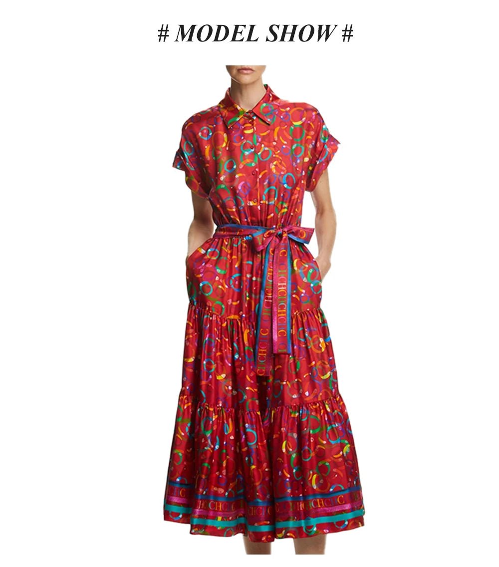 Bright Colours Summer New Colourful Matching Women's Dresses Comfortable To Wear Exquisite Workmanship Retro Versatile - PratSN