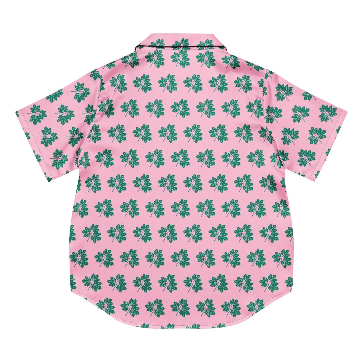 Brilliant Rose Color All - over print women’s short sleeve pajama top - PratSN