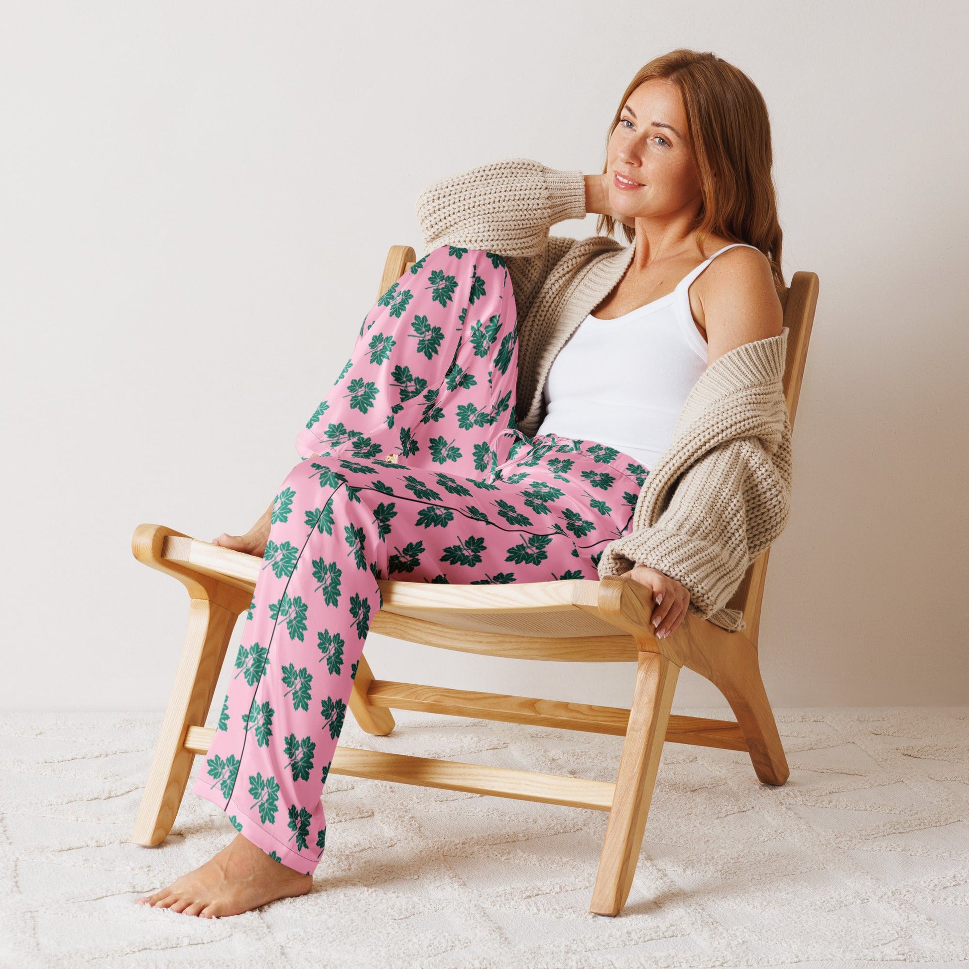 Brilliant Rose color Women’s pajama pants - PratSN