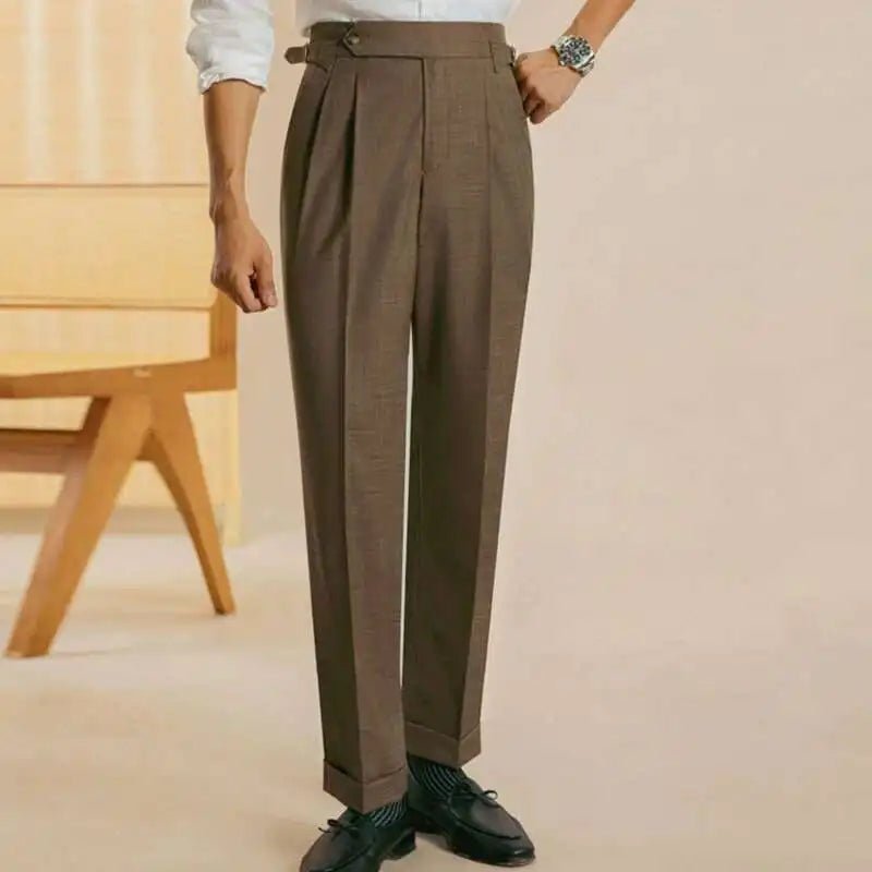 British Style Stripe Office Trousers Men Pant Trend Brand Fashion Casual Pant Pantalon De Vestir Hombre Trousers Pant For Man - PratSN