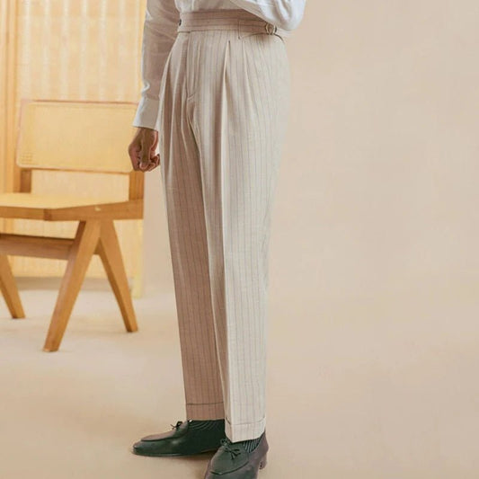 British Style Stripe Office Trousers Men Pant Trend Brand Fashion Casual Pant Pantalon De Vestir Hombre Trousers Pant For Man - PratSN