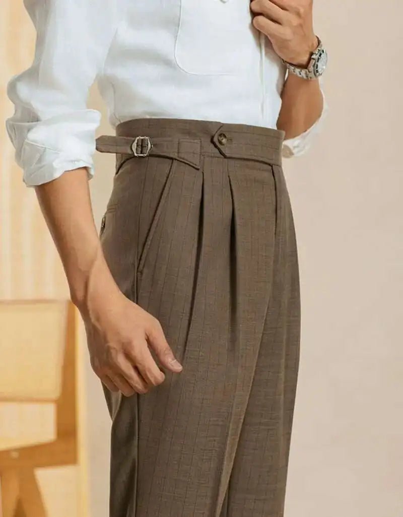 British Style Stripe Office Trousers Men Pant Trend Brand Fashion Casual Pant Pantalon De Vestir Hombre Trousers Pant For Man - PratSN