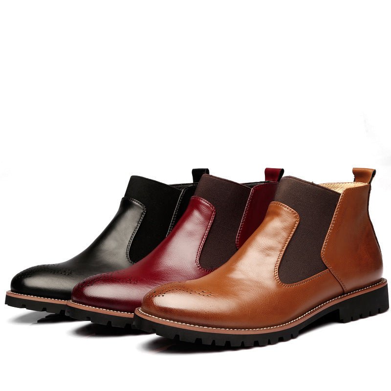 Brock Leather Boots Men Shoes Men Martin Boots - PratSN
