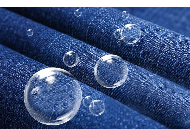 Business Men's Jeans Casual Straight Stretch Fashion Classic Blue Black Work Denim Trousers Male Brand Clothing - PratSN