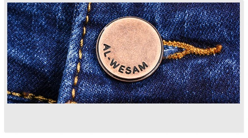 Business Men's Jeans Casual Straight Stretch Fashion Classic Blue Black Work Denim Trousers Male Brand Clothing - PratSN