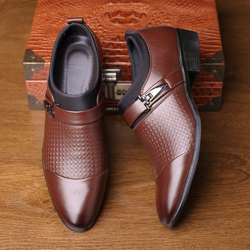 Business Suits Men's Leather Shoes Large English Shoes - PratSN