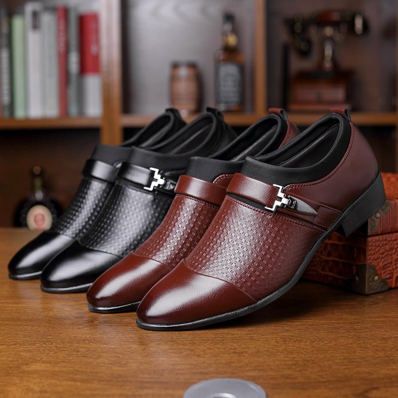 Business Suits Men's Leather Shoes Large English Shoes - PratSN