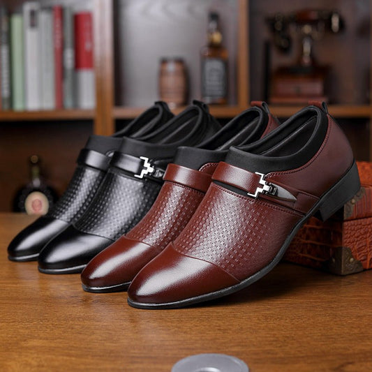 Business Suits Men's Leather Shoes Large English Shoes - PratSN