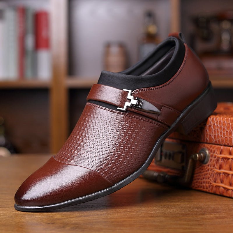 Business Suits Men's Leather Shoes Large English Shoes - PratSN