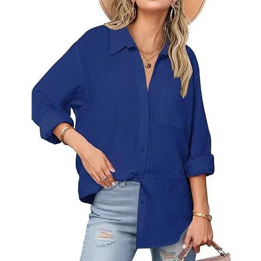 Casual Long - sleeved Shirt For Women - PratSN