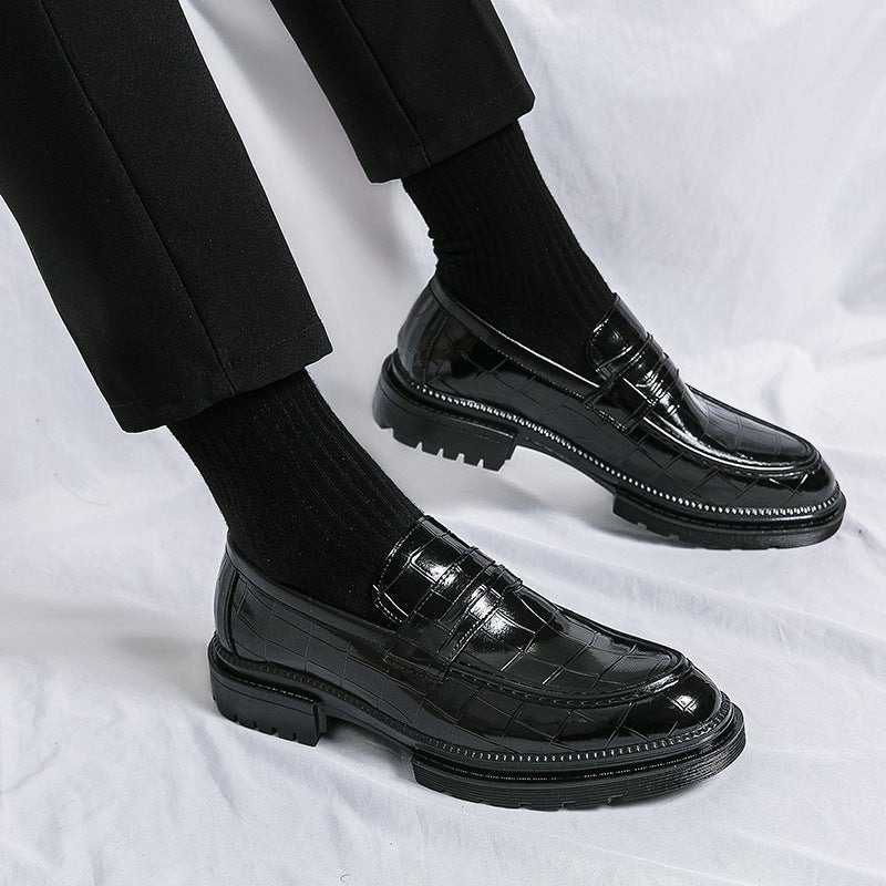 Casual Men's Leather Shoes Breathable British Men's Fashion Shoes - PratSN