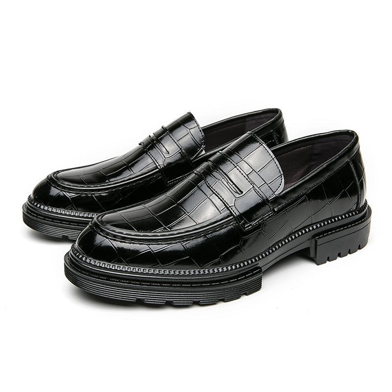 Casual Men's Leather Shoes Breathable British Men's Fashion Shoes - PratSN