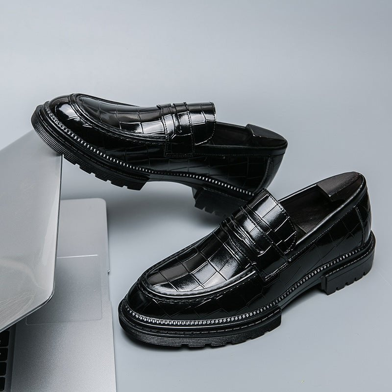 Casual Men's Leather Shoes Breathable British Men's Fashion Shoes - PratSN