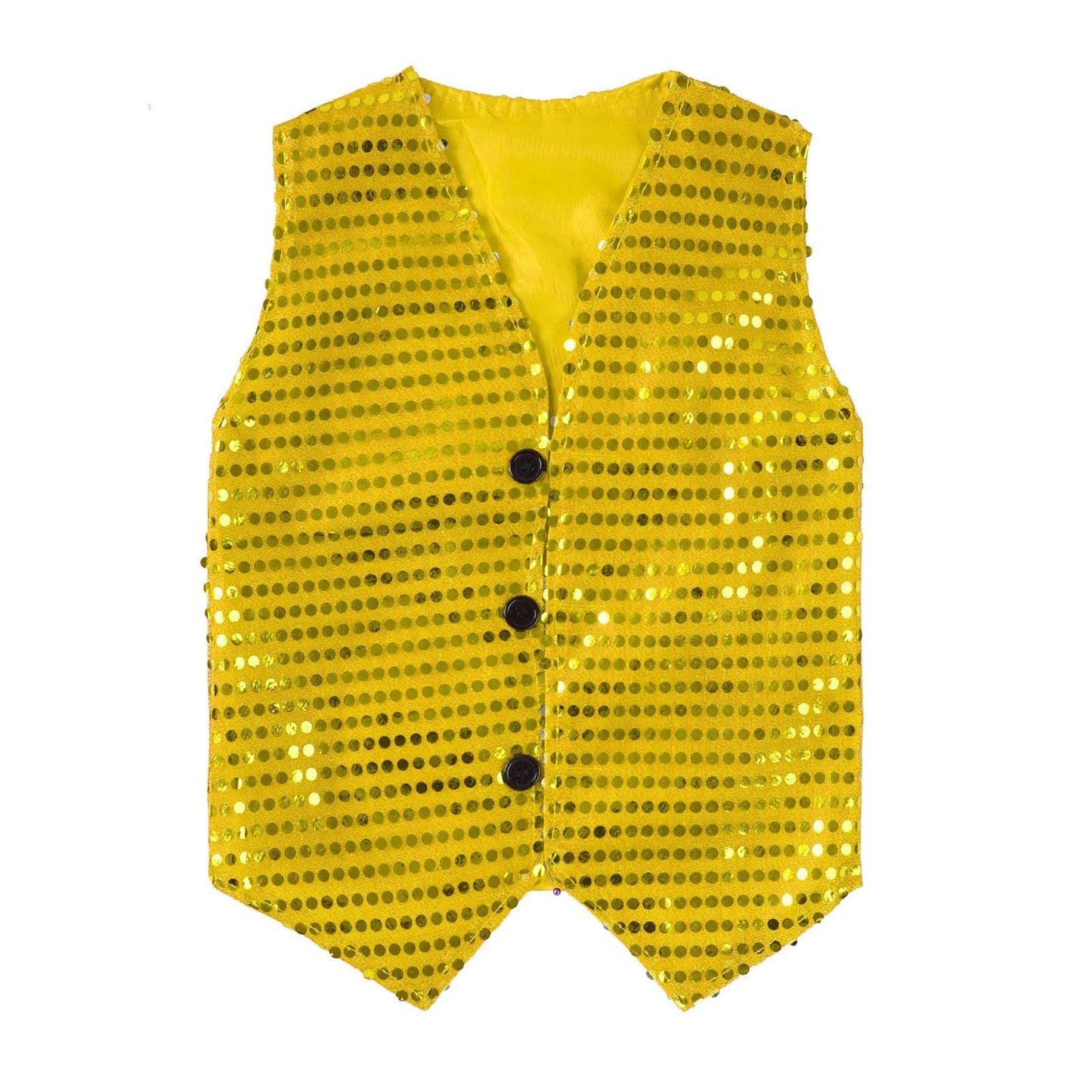 Children Adult Hip Hop Street Jazz Dance Choir Vest Shiny Sequin Waistcoat Party Magician Cosplay Stage Performance Costume - PratSN