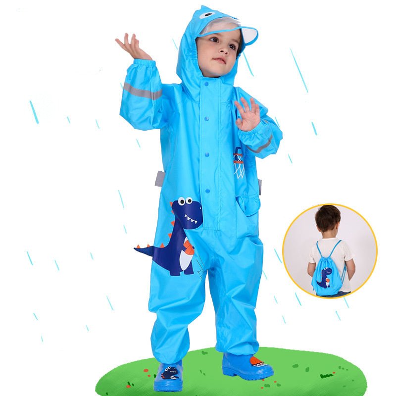 Children's Cartoon Waterproof Suit One - Piece Rain Pants - PratSN