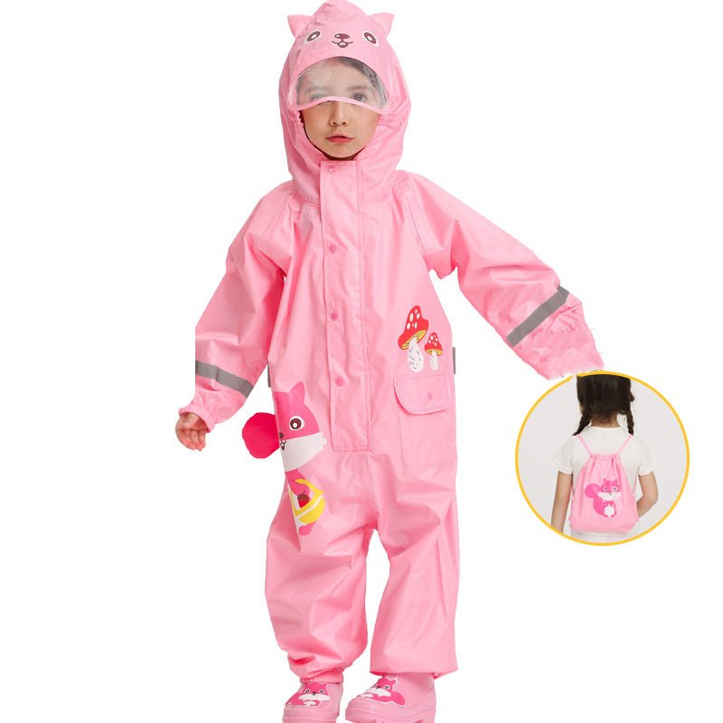 Children's Cartoon Waterproof Suit One - Piece Rain Pants - PratSN