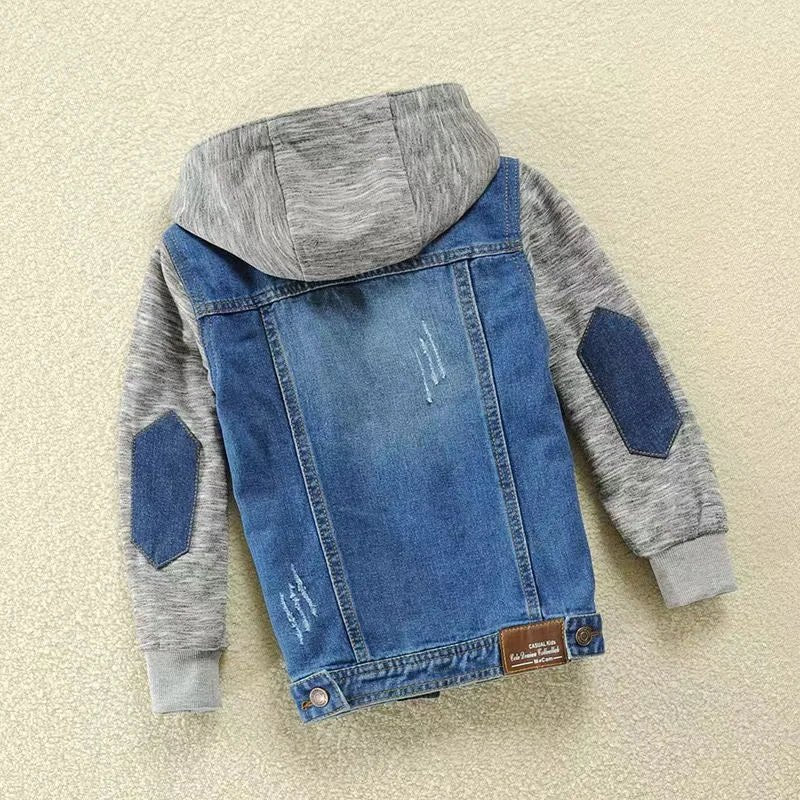Children's Clothing Teenage Boys Jacket Teenage Sports Denim Jacket Spring and Autumn Fashion Boy Clothing Jacket Kids - PratSN