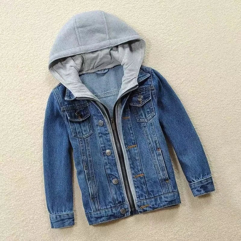 Children's Clothing Teenage Boys Jacket Teenage Sports Denim Jacket Spring and Autumn Fashion Boy Clothing Jacket Kids - PratSN