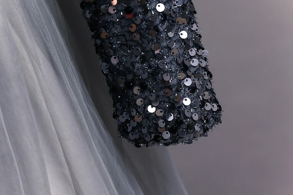 Children's dress girl sequins birthday dress princess dress little girl presenter piano performance clothes in stock - PratSN