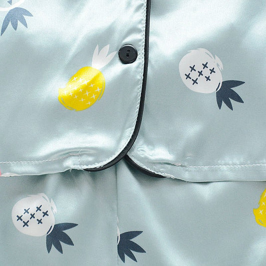 Children's ice silk summer pajamas - PratSN