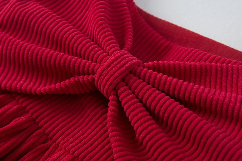 Children's Sweater Set Autumn/Winter Korean version Girls' KnittedTwo Piece Set with Polo Collar Cardigan Love Top pleated skirt - PratSN