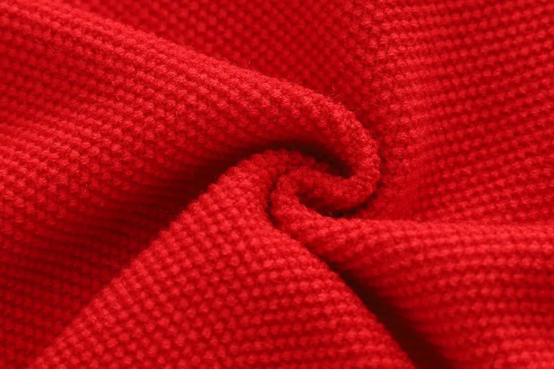 Children's Sweater Set Autumn/Winter Korean version Girls' KnittedTwo Piece Set with Polo Collar Cardigan Love Top pleated skirt - PratSN