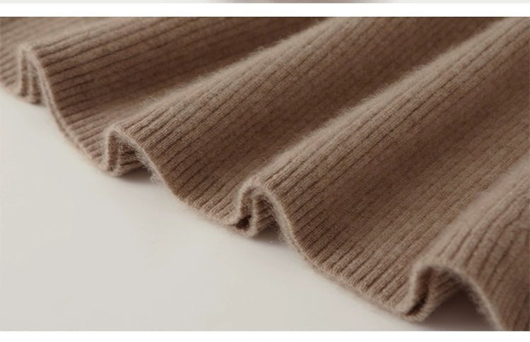 Chinese Style Stand - up Collar Frog Button Pure Wool Knit Dress Women's Fall and Winter Strip Silm Slimming Long Mermaid Dress Cheongsam - PratSN