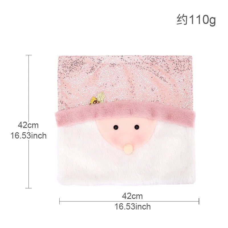 Christmas 3D Cushion Cover Snowman Santa Elk Pattern Pillowcase Sofa Cushion Covers for Home 2026 New Year Christmas Decorations - PratSN