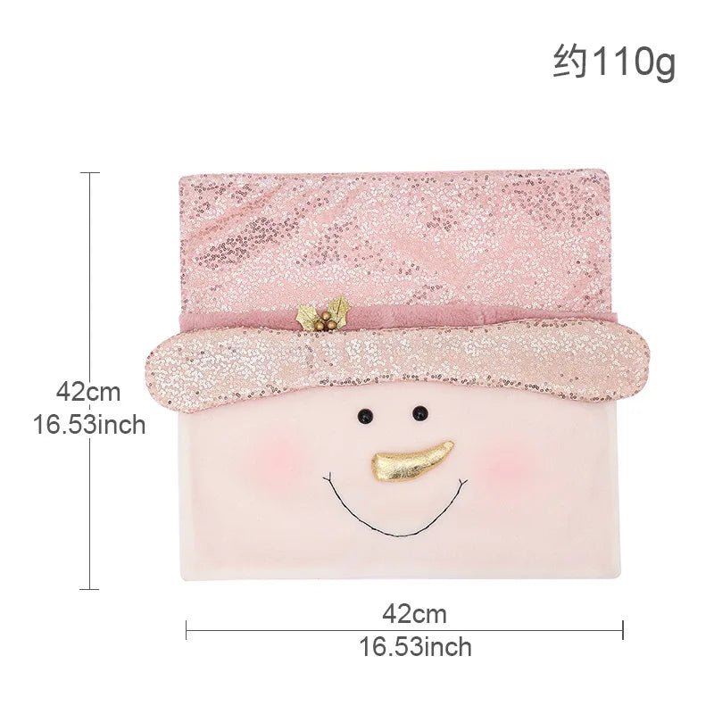 Christmas 3D Cushion Cover Snowman Santa Elk Pattern Pillowcase Sofa Cushion Covers for Home 2026 New Year Christmas Decorations - PratSN