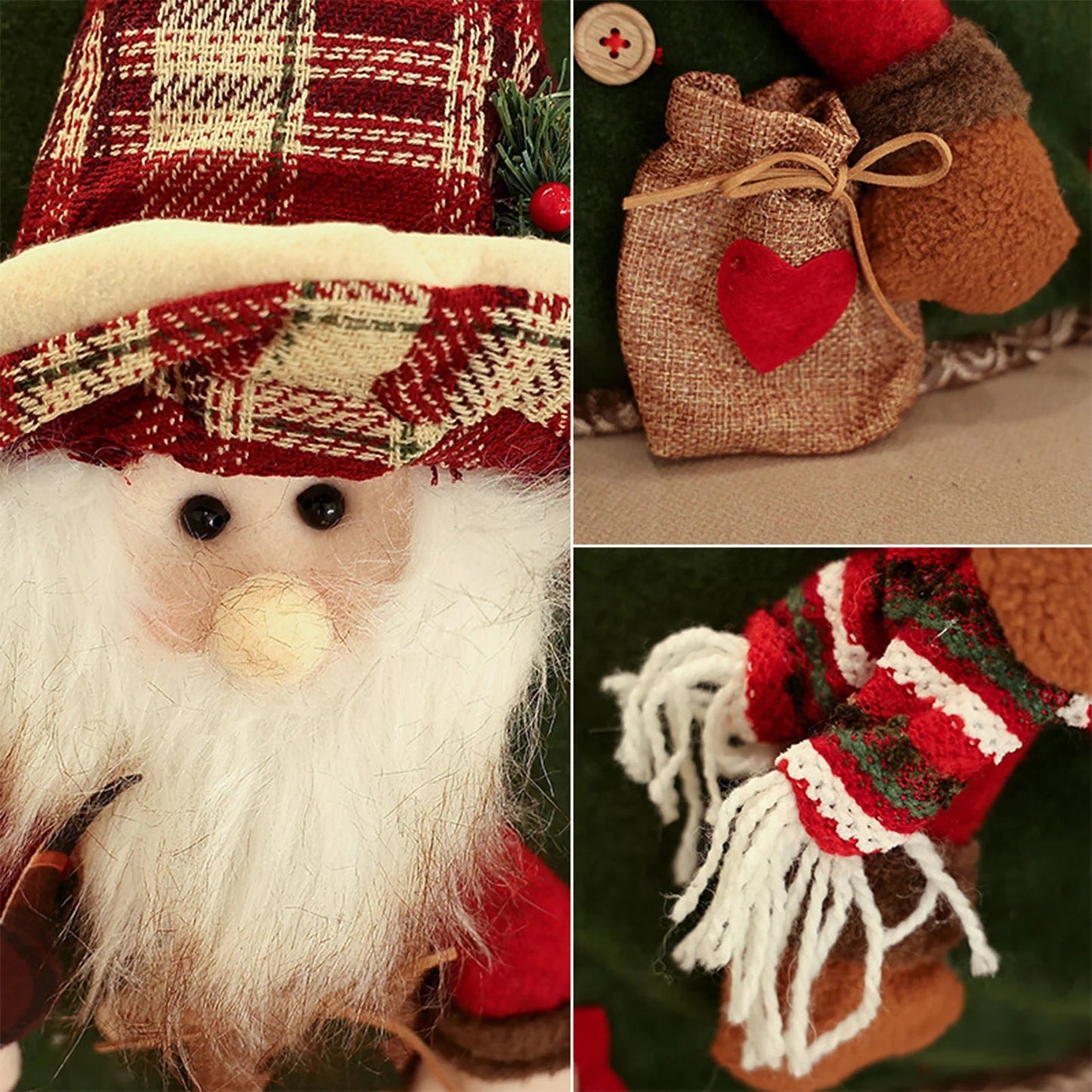 Christmas 3D Cushion Cover Snowman Santa Elk Pattern Pillowcase Sofa Cushion Covers for Home 2026 New Year Christmas Decorations - PratSN