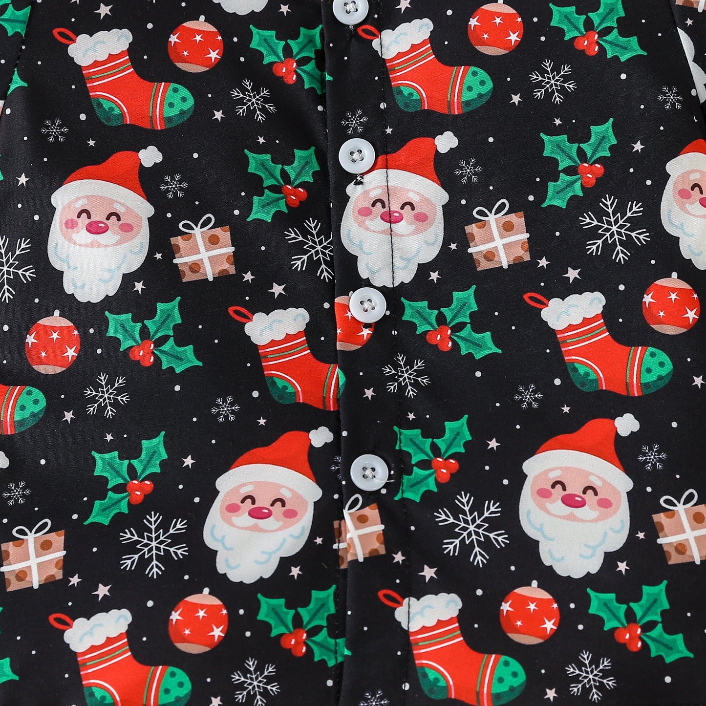 Christmas Children's Clothing Boys' Short - sleeved Printed Shirt Toddler Boys Christmas Outfits Gentleman Sets - PratSN