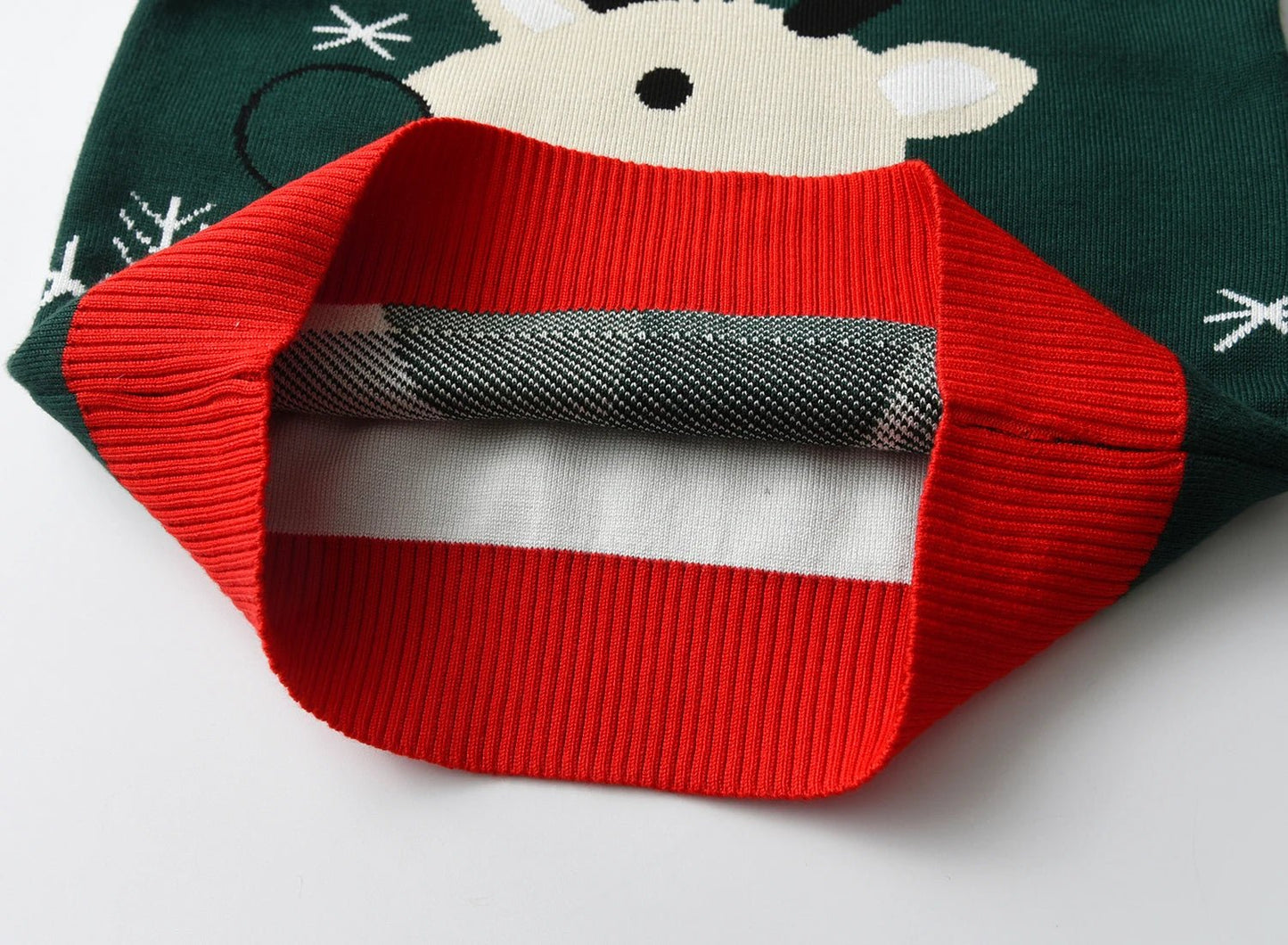Christmas Kids Sweater New Casual Baby Warm Elk Printed Knitted Girls Sweater Boys Girls Cute Xmas Tree Pullovers Clothes - PratSN