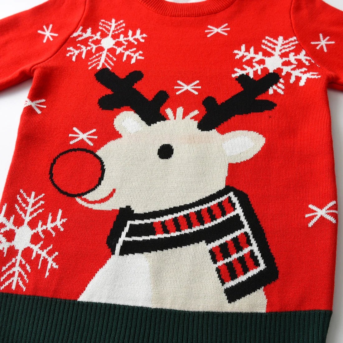 Christmas Kids Sweater New Casual Baby Warm Elk Printed Knitted Girls Sweater Boys Girls Cute Xmas Tree Pullovers Clothes - PratSN