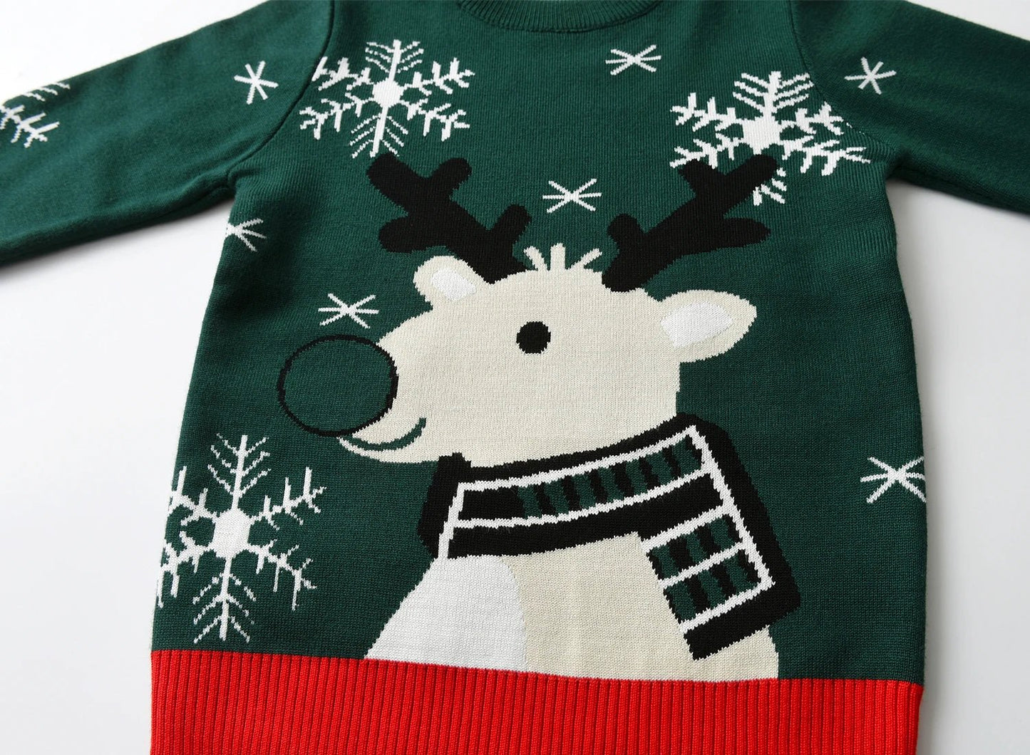 Christmas Kids Sweater New Casual Baby Warm Elk Printed Knitted Girls Sweater Boys Girls Cute Xmas Tree Pullovers Clothes - PratSN