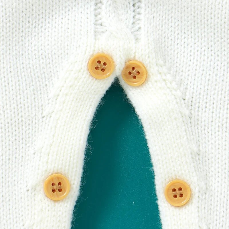 Christmas Newborn Baby Romper Knit Infant Girl Boy Jumpsuit Long Sleeve Child Xmas Clothes Fashion Cute Elk 0 - 18M Overalls 2pcs - PratSN