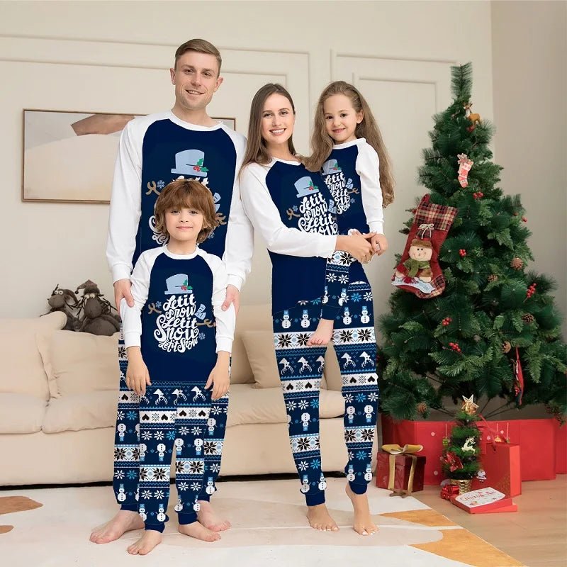Christmas Pajamas Family Matching Outfits Adult And Kids Clothes Tops+Pants Xmas Sleepwear Sets Newborn Baby Boy Girl Jumpsuit - PratSN