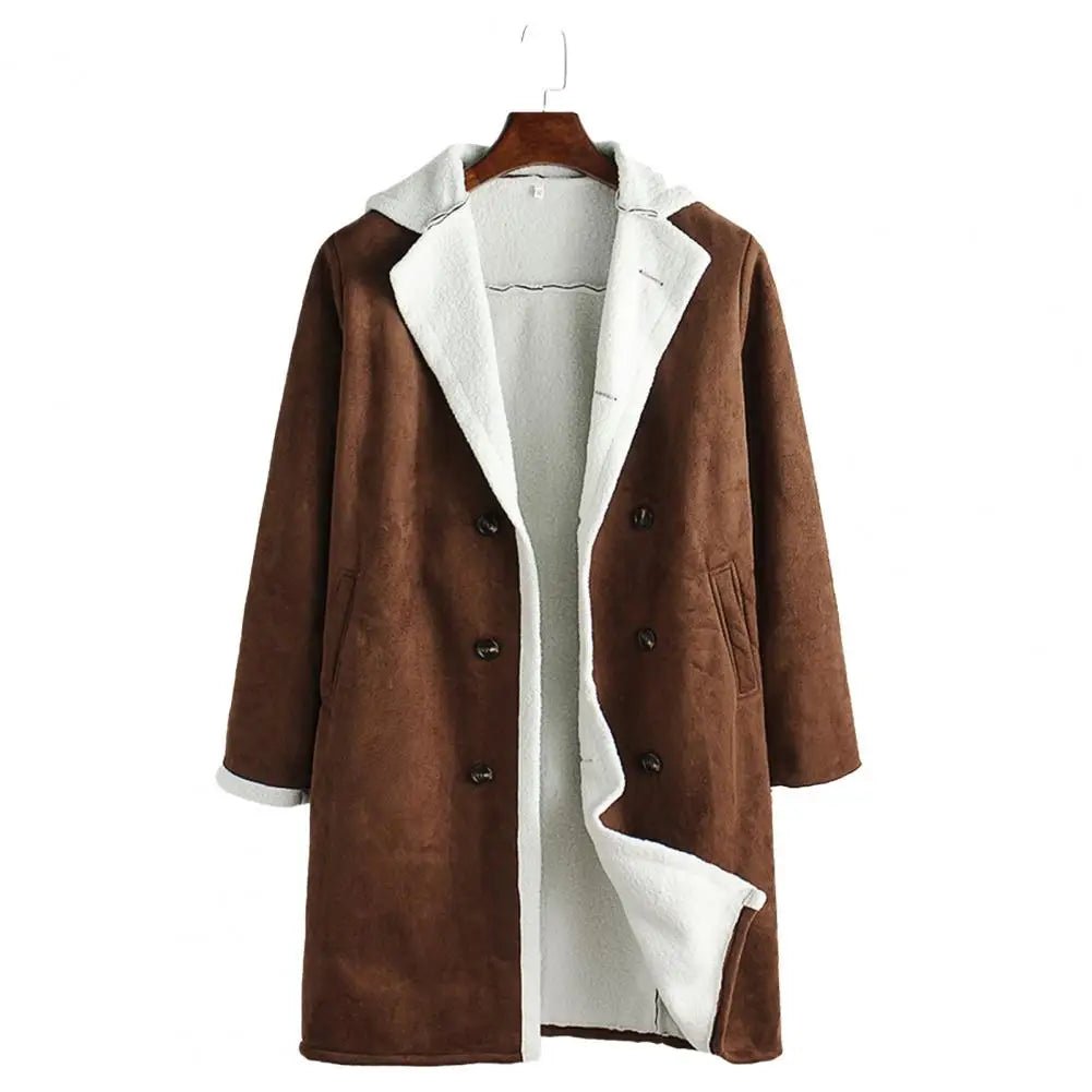 Coat Fabulous Warm Winter Jacket Plush Winter Coat Handsome Men Coat for Daily Wear - PratSN