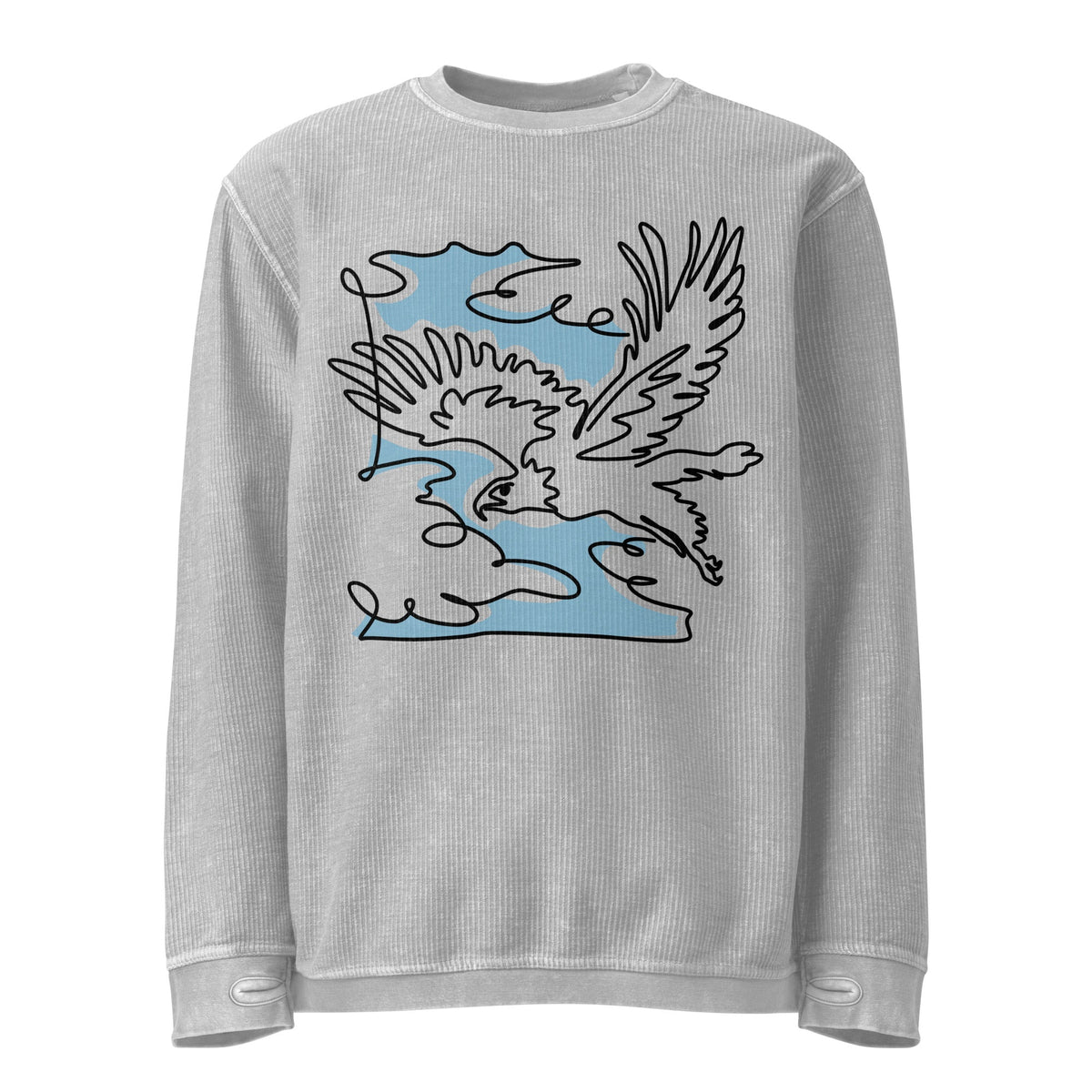 Comfy Cord Sweatshirt Casual Sweatshirt Classic Sweatshirt women's sweatshirt - PratSN