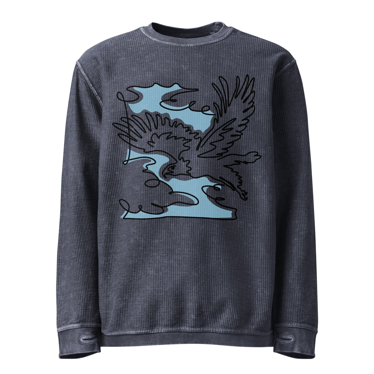 Comfy Cord Sweatshirt Casual Sweatshirt Classic Sweatshirt women's sweatshirt - PratSN