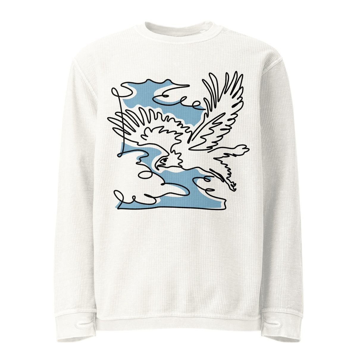 Comfy Cord Sweatshirt Casual Sweatshirt Classic Sweatshirt women's sweatshirt - PratSN