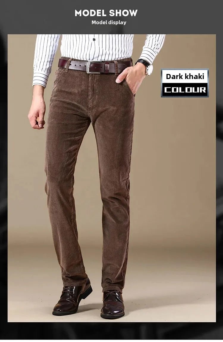 Corduroy Long Pants For Men Casual Straight - Leg Design Spring Summer Season High Sales Product Youthful Style - PratSN