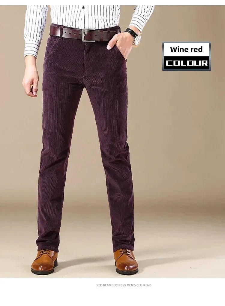 Corduroy Long Pants For Men Casual Straight - Leg Design Spring Summer Season High Sales Product Youthful Style - PratSN