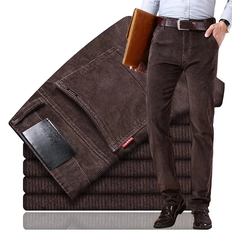 Corduroy Long Pants For Men Casual Straight - Leg Design Spring Summer Season High Sales Product Youthful Style - PratSN