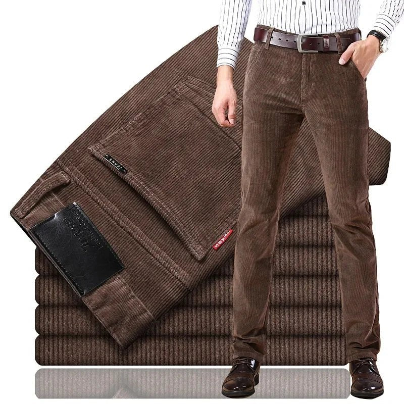 Corduroy Long Pants For Men Casual Straight - Leg Design Spring Summer Season High Sales Product Youthful Style - PratSN
