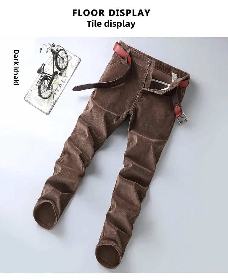 Corduroy Long Pants For Men Casual Straight - Leg Design Spring Summer Season High Sales Product Youthful Style - PratSN