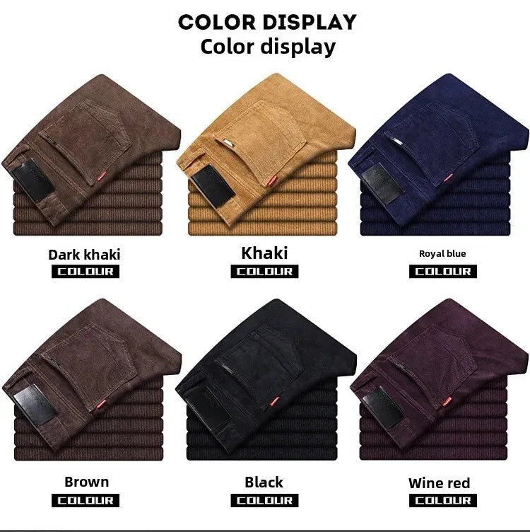 Corduroy Long Pants For Men Casual Straight - Leg Design Spring Summer Season High Sales Product Youthful Style - PratSN